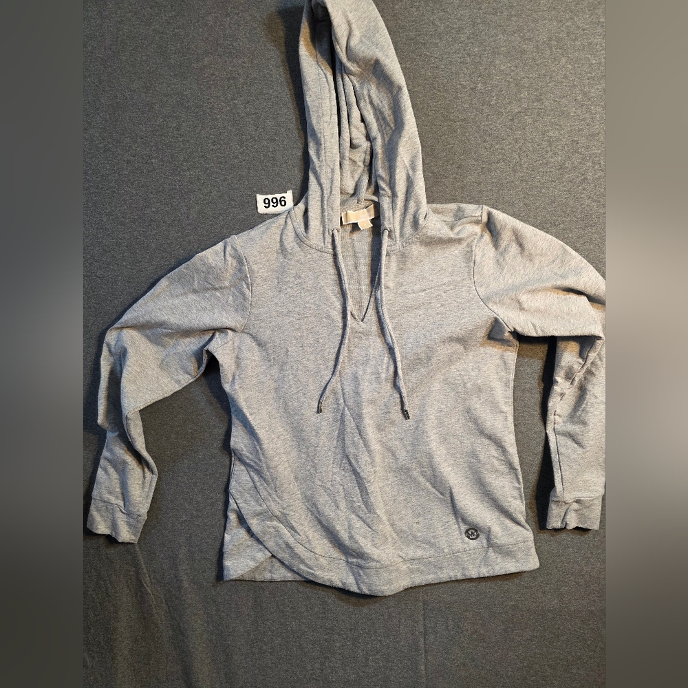 MICHAEL Michael Kors Heather Gray Hoodie Womens Small Preppy